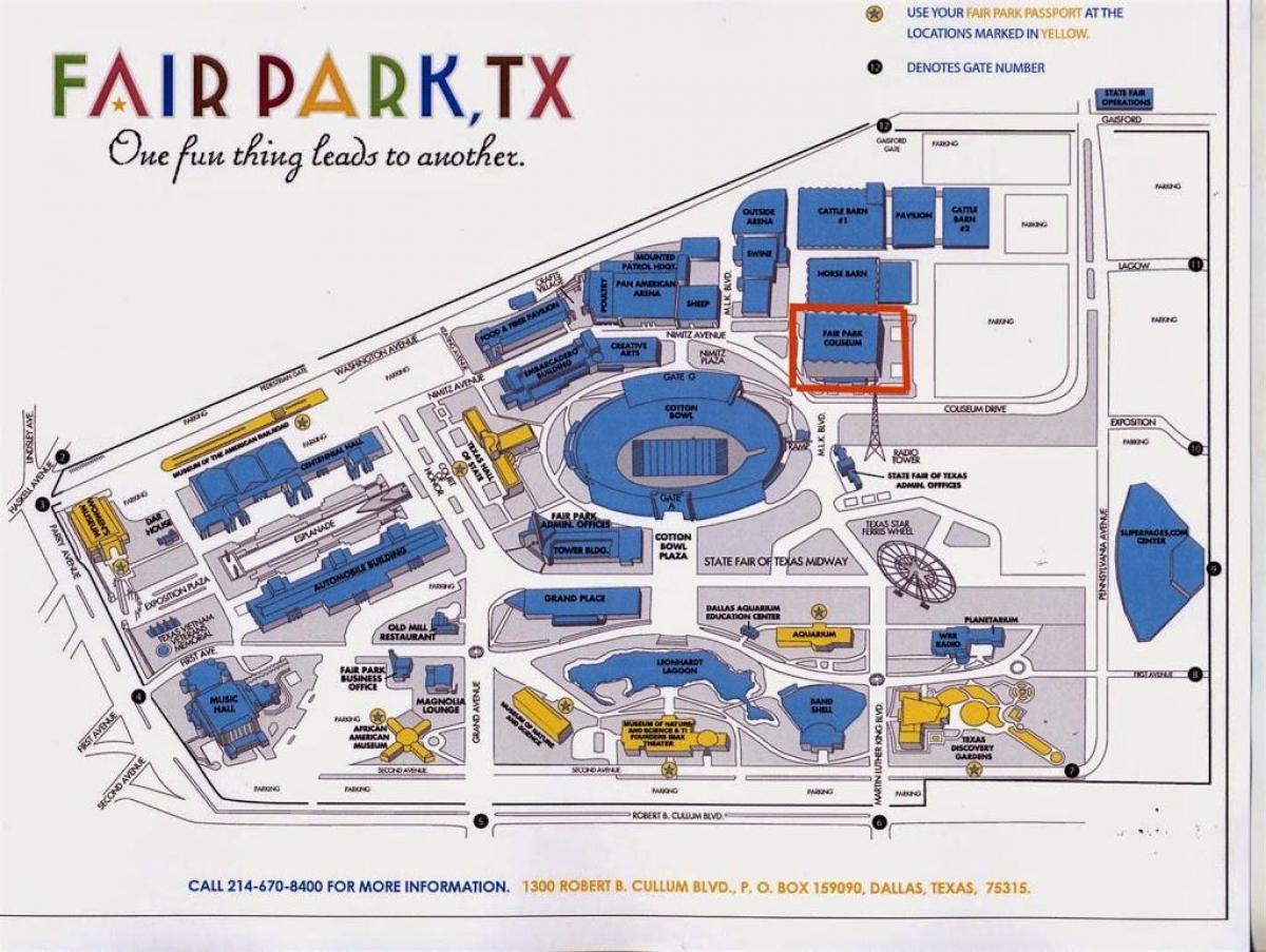フェアパーク駐車場を地図