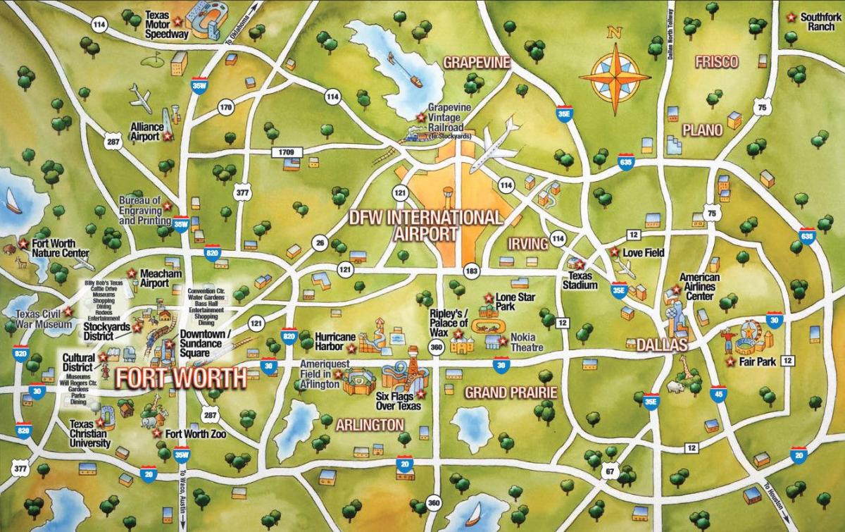 DFW市地図