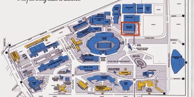 フェアパーク駐車場を地図
