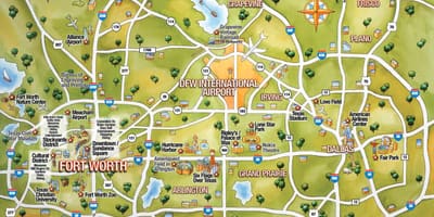 DFW市地図